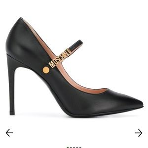 New in Box ! Moschino Black Mary Jane Heals Size EU 40